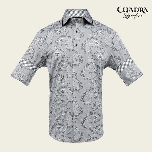 CM0S391 - Cuadra silver western long sleeve shirt for men