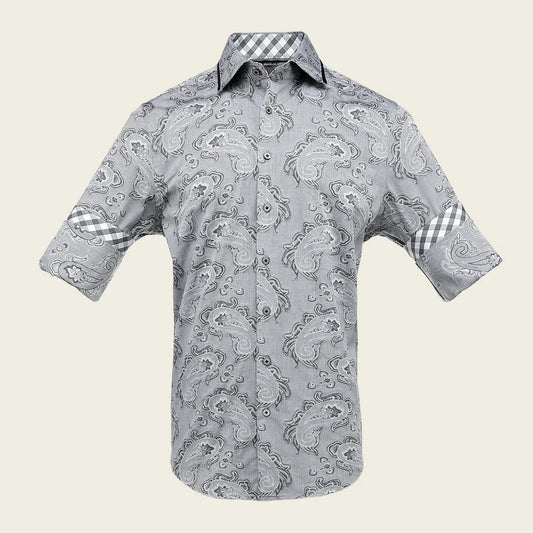 CM0S391 - Cuadra silver western long sleeve shirt for men