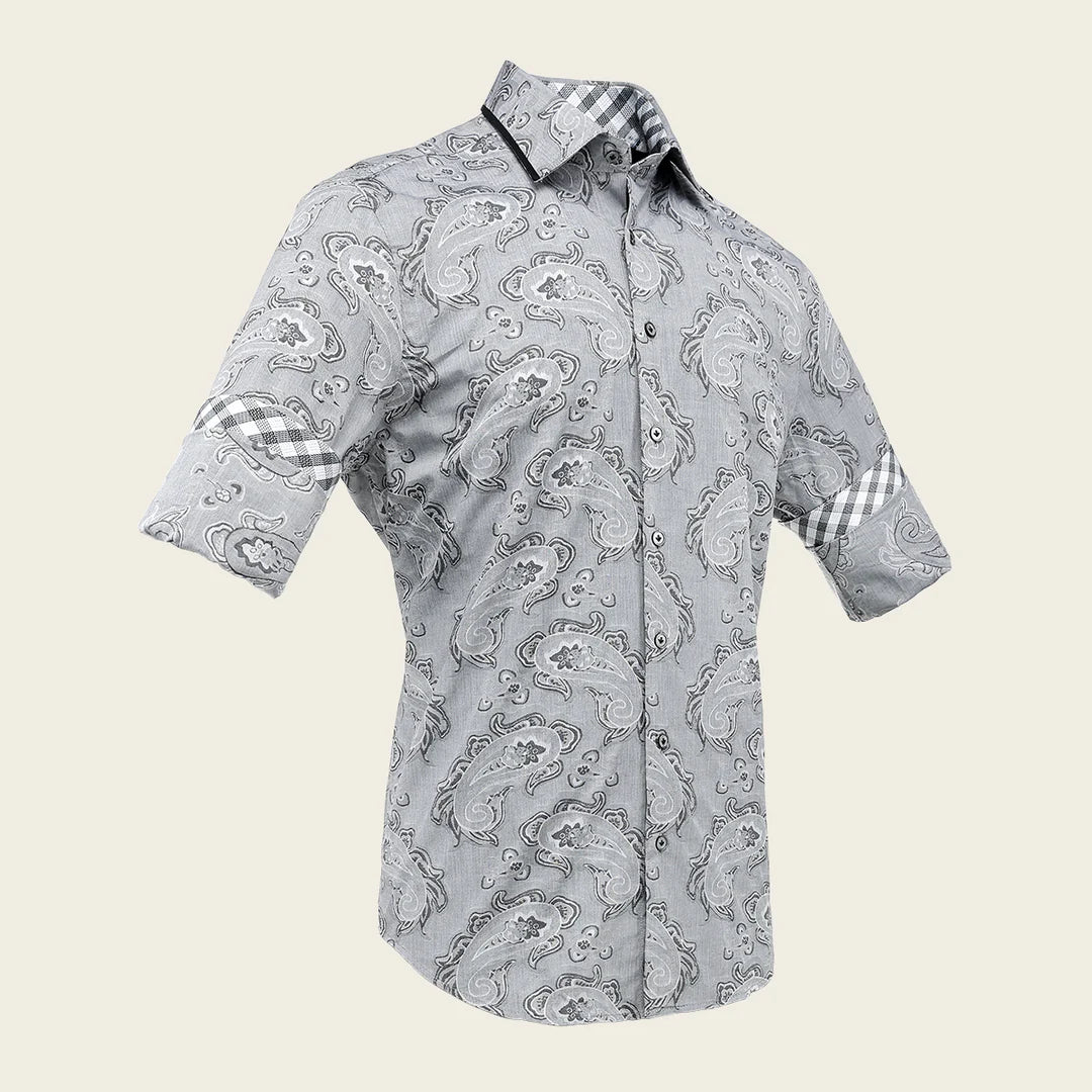 CM0S391 - Cuadra silver western long sleeve shirt for men