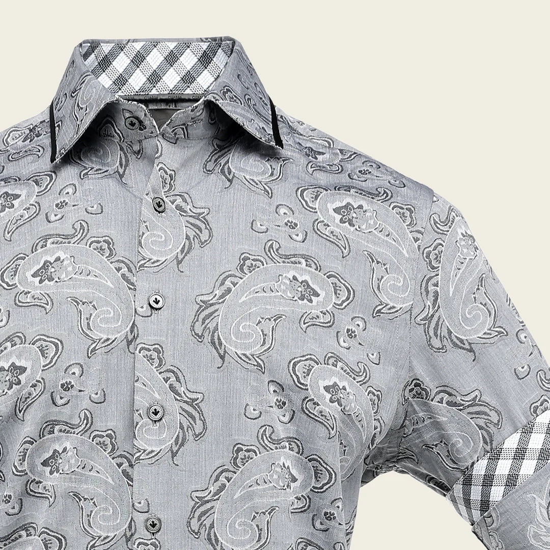 CM0S391 - Cuadra silver western long sleeve shirt for men