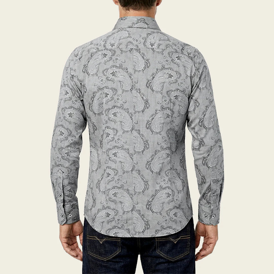 CM0S391 - Cuadra silver western long sleeve shirt for men
