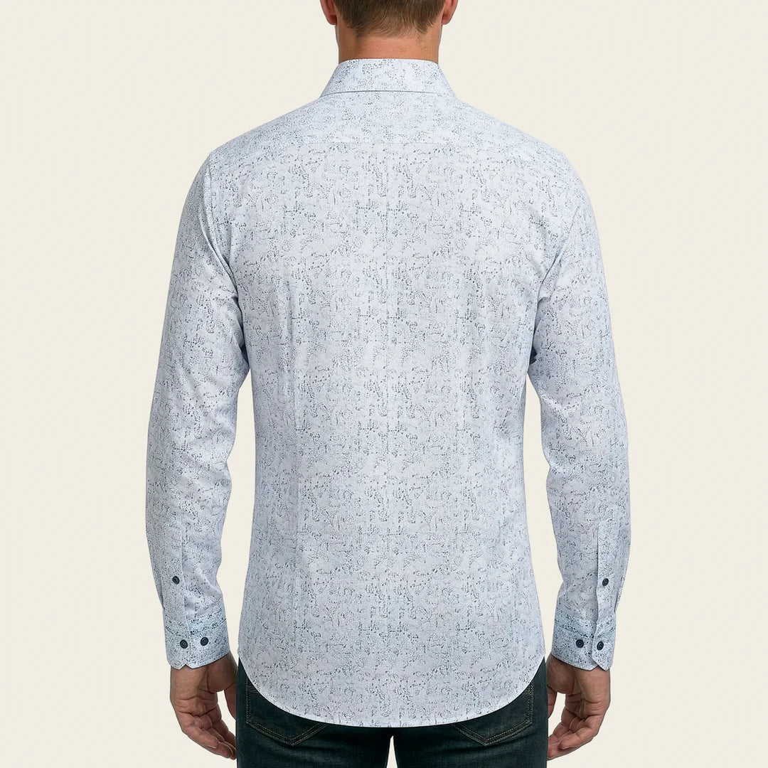 CM0W131 - Cuadra Blue Cowboy Fashion Cotton Shirt for Men