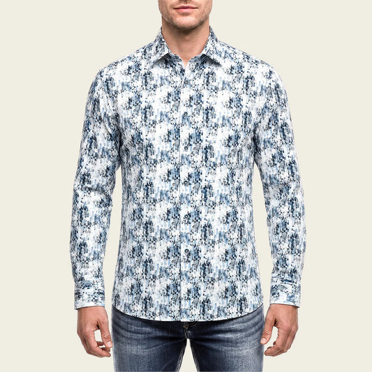 CM0W159 - Cuadra navy casual fashion cotton shirt for men