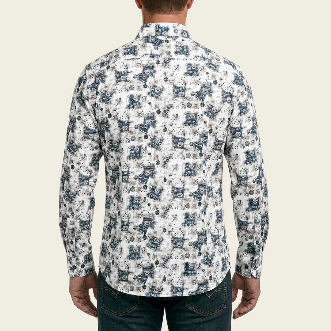 CM0W170 - Cuadra tan fashion western long sleeve cotton shirt for men