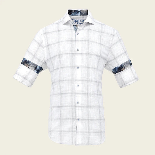 CM0W185 - White Cuadra Cotton Shirt for Men