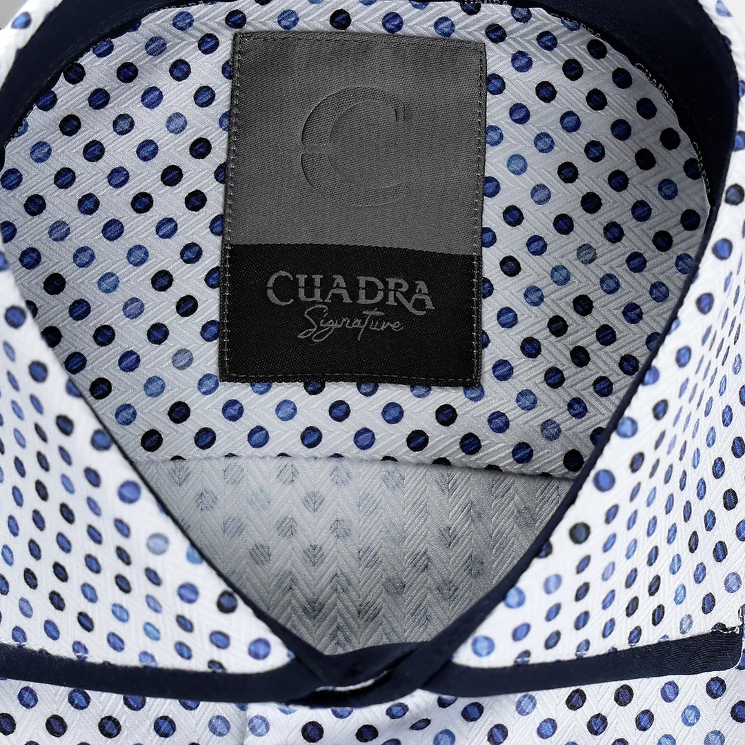 CM0WP33 - Cuadra Blue Fashion Western Long Sleeve Cotton Shirt for Men
