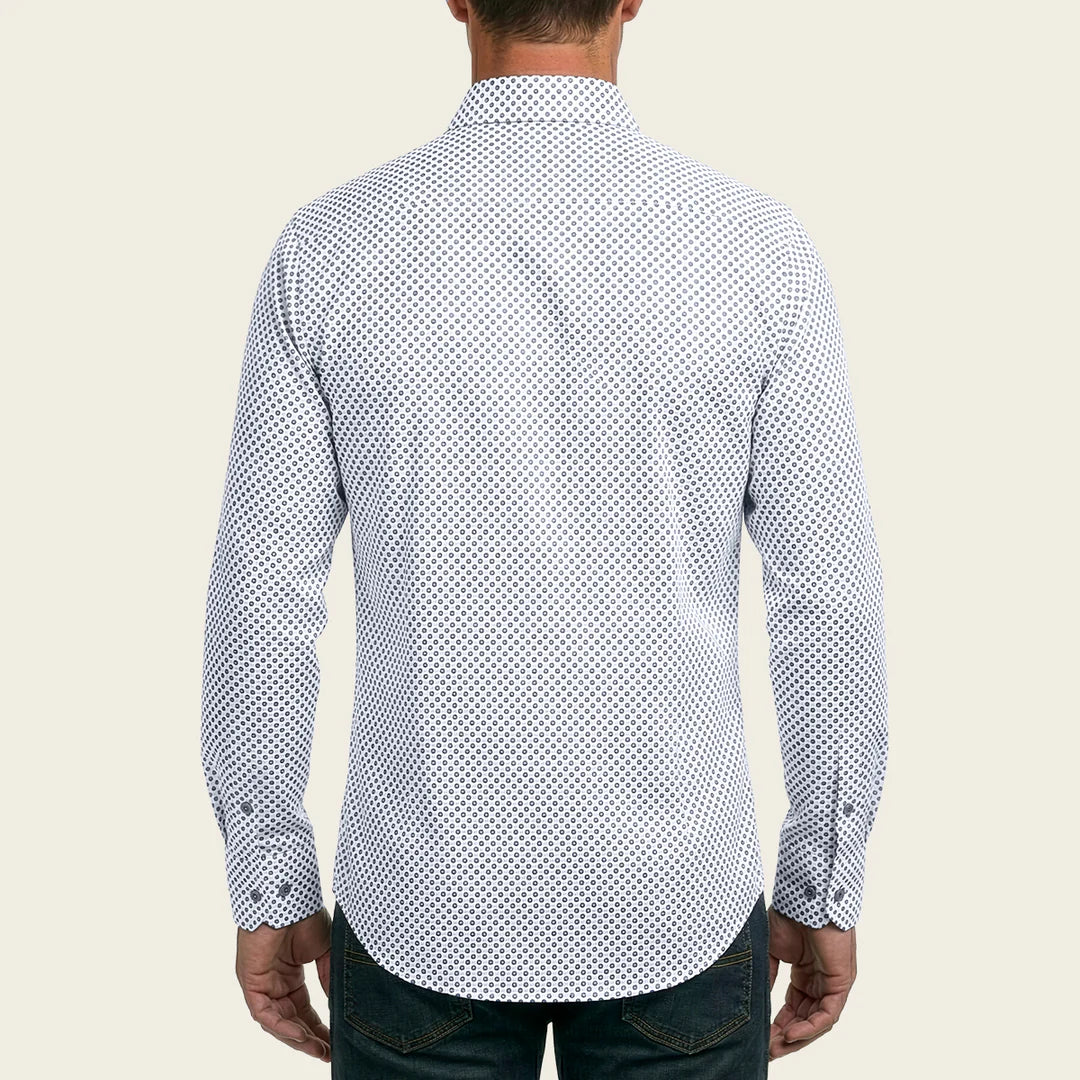 CM0WP33 - Cuadra Blue Fashion Western Long Sleeve Cotton Shirt for Men