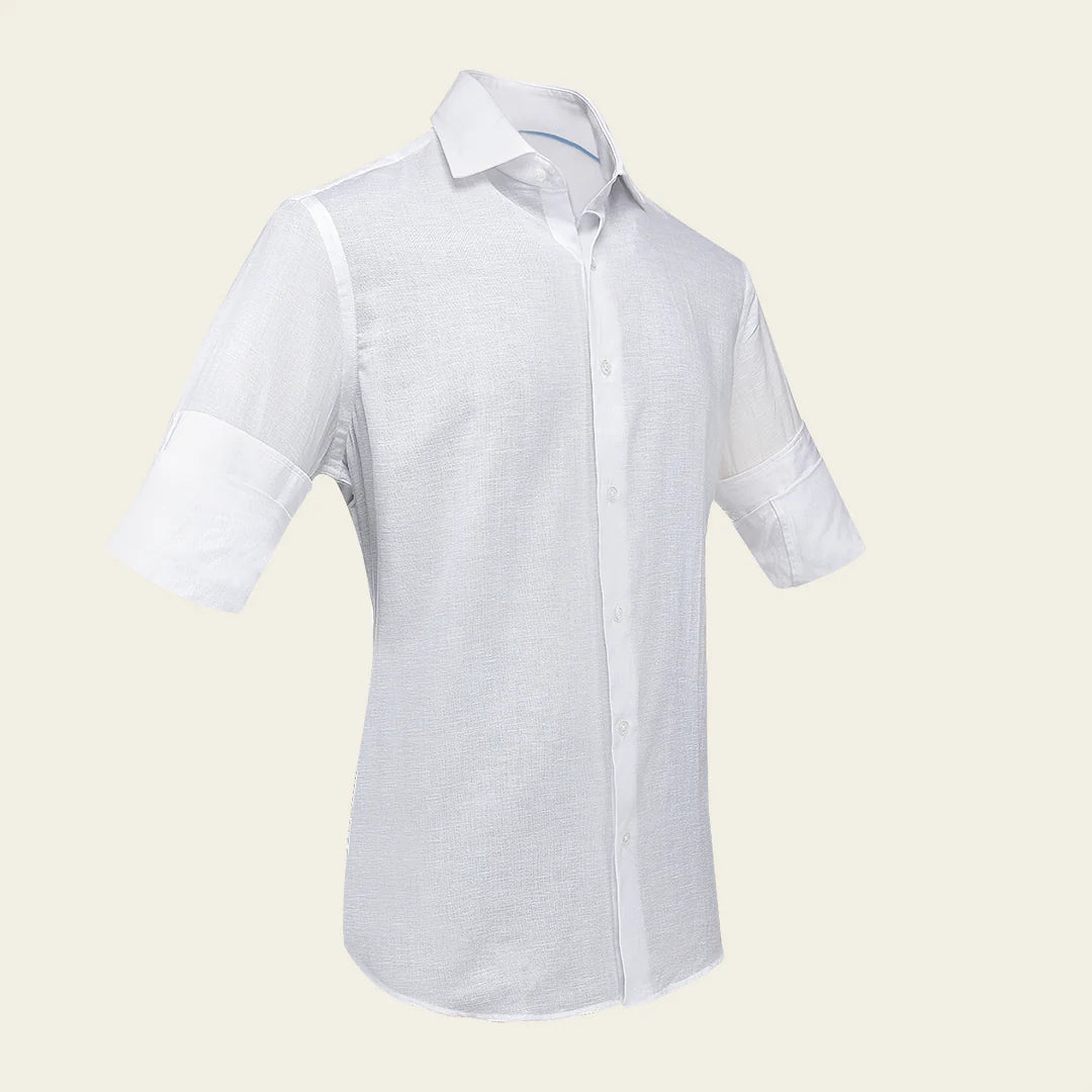 CM10033 - Cuadra white casual fashion shirt for men