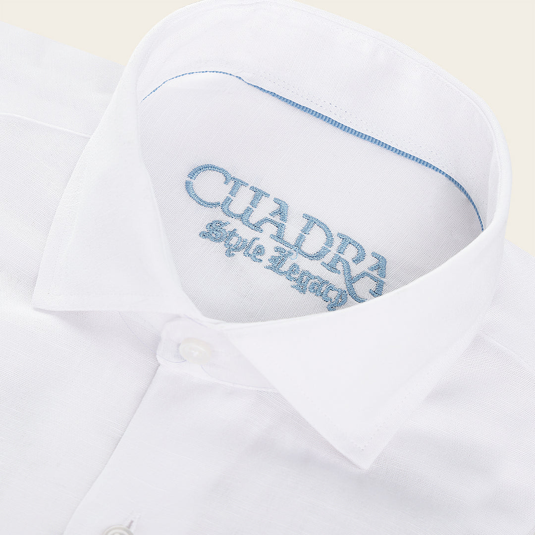 CM10033 - Cuadra white casual fashion shirt for men