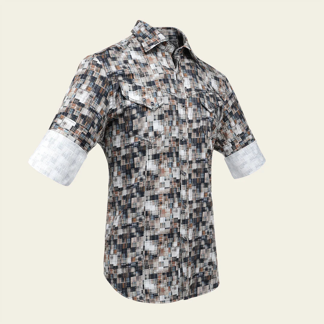 CM302GR - Cuadra multi western long sleeve shirt for men