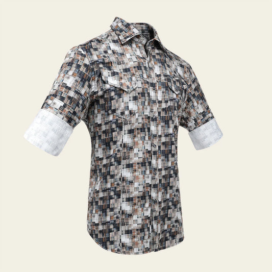 CM302GR - Cuadra multi western long sleeve shirt for men