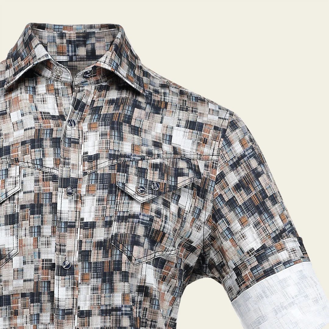 CM302GR - Cuadra multi western long sleeve shirt for men