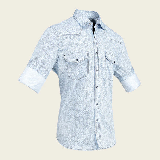 CMU1303 - Cuadra blue fashion soft cotton blue shirt for men