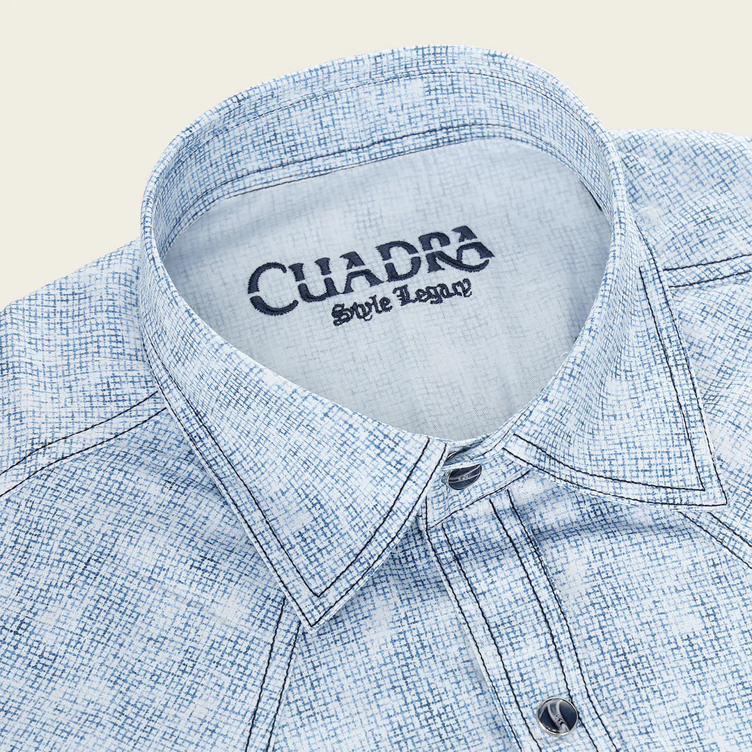 CMU1303 - Cuadra blue fashion soft cotton blue shirt for men