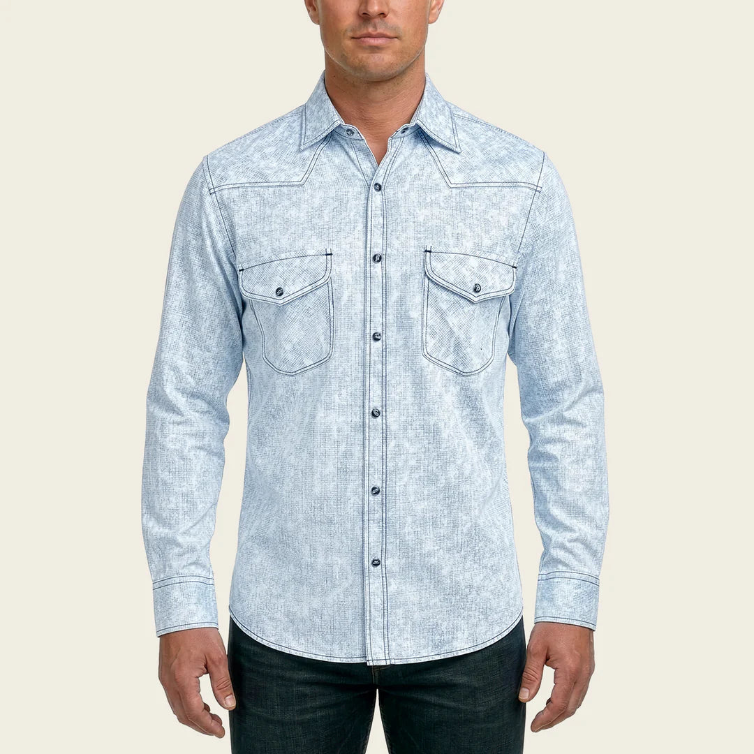CMU1303 - Cuadra blue fashion soft cotton blue shirt for men