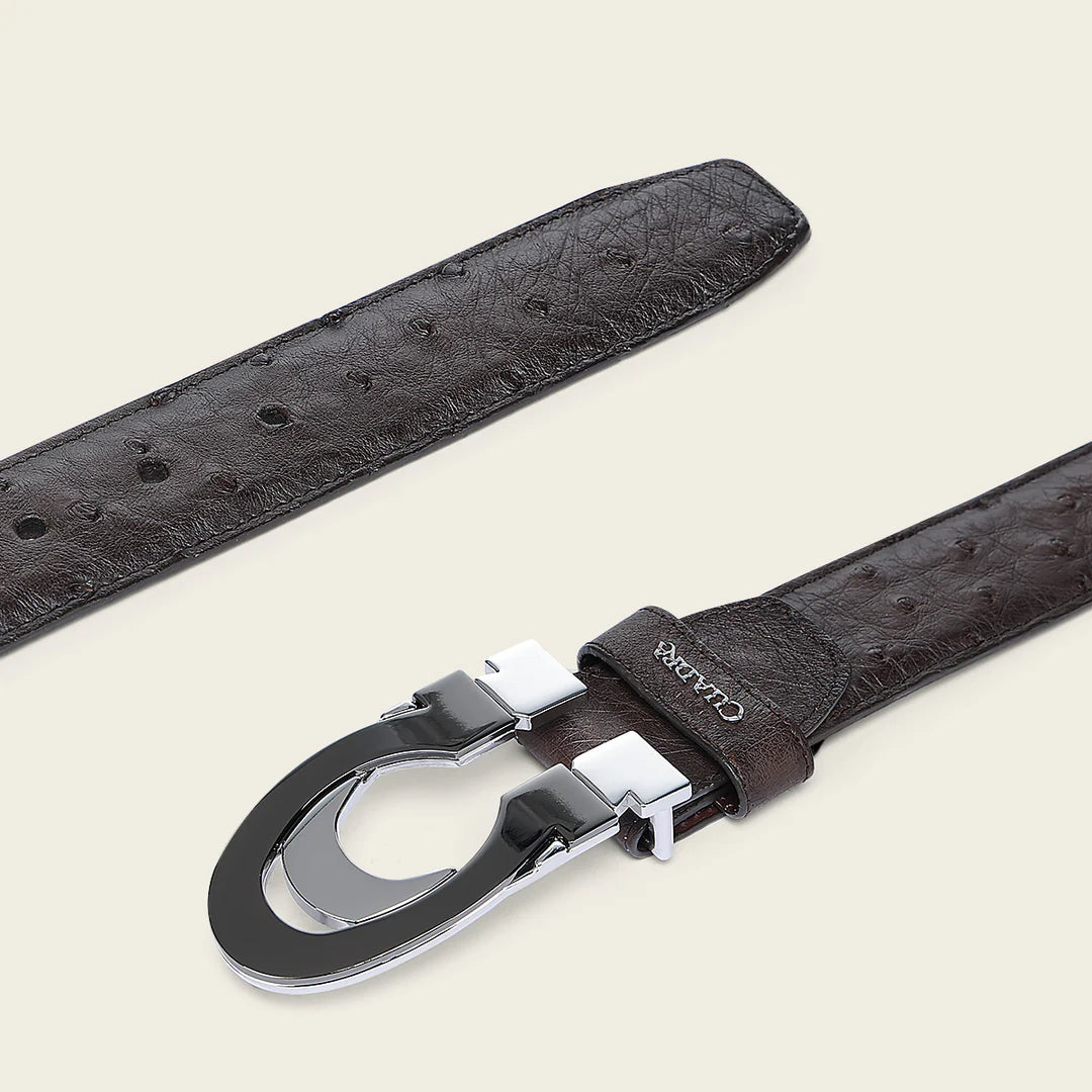 CS563A1 - Cuadra brown casual fashion ostrich belt for men
