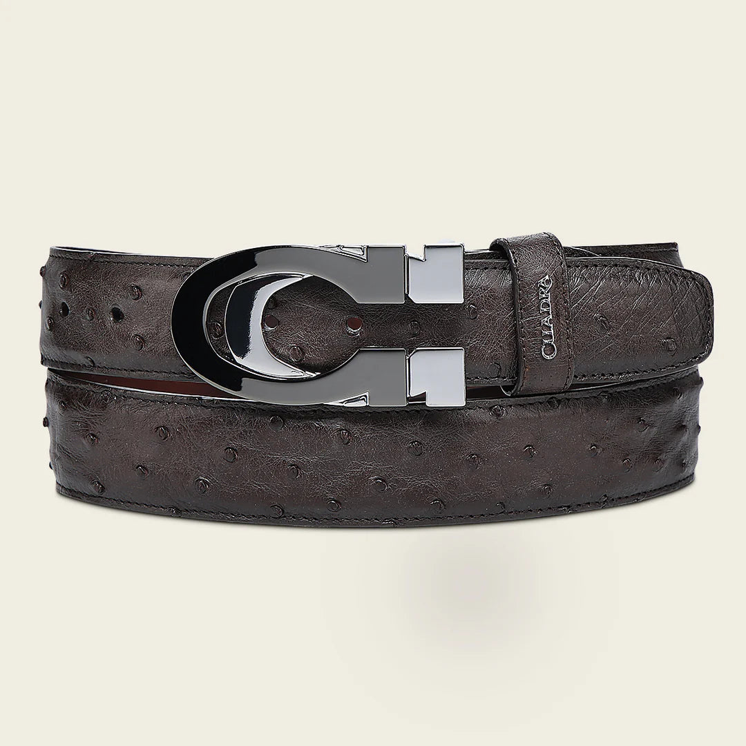 CS563A1 - Cuadra brown casual fashion ostrich belt for men