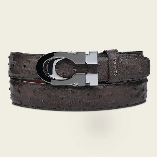 CS563A1 - Cuadra brown casual fashion ostrich belt for men