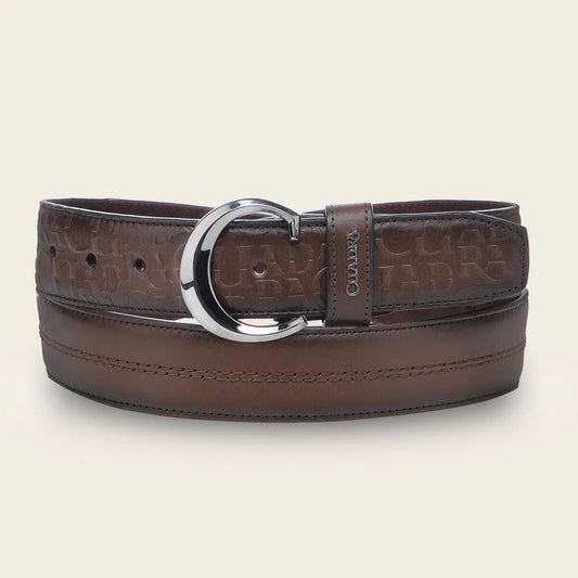CS564RS - Cuadra honey casual fashion cowhide leather belt for men