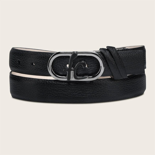 CS567VE - Cuadra black casual fashion deer belt for men