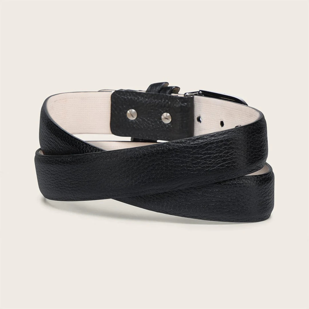CS567VE - Cuadra black casual fashion deer belt for men