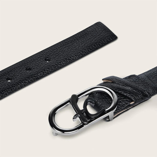 CS567VE - Cuadra black casual fashion deer belt for men