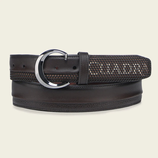 CS569RS - Cuadra chocolate casual fashion cowhide leather belt for men