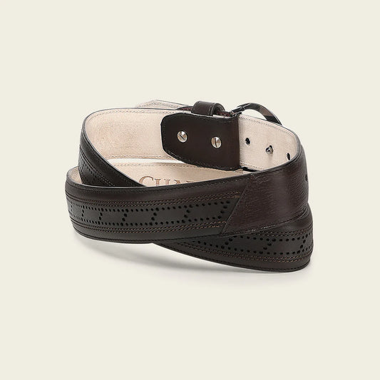 CS576VE - Cuadra brown casual fashion cowhide leather belt for men
