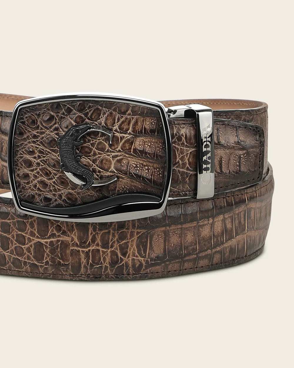 CV519FY - Cuadra brown western fashion caiman belt for men