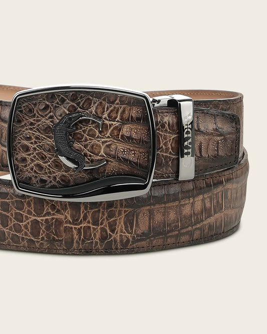 CV519FY - Cuadra brown western fashion caiman belt for men