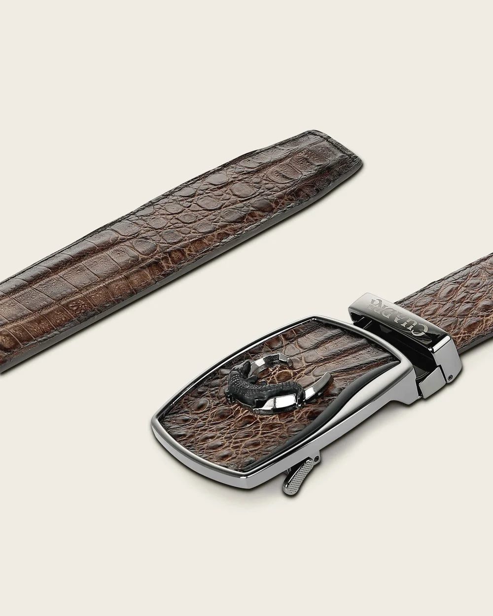 CV519FY - Cuadra brown western fashion caiman belt for men
