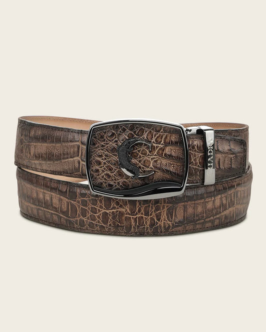 CV519FY - Cuadra brown western fashion caiman belt for men