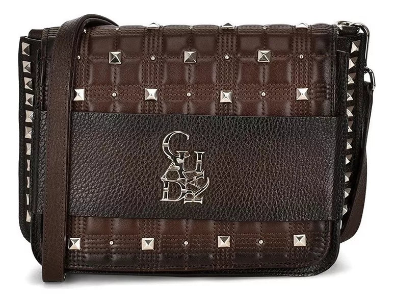 BOD57RS - Cuadra brown casual fashion bag in cowhide leather for woman.