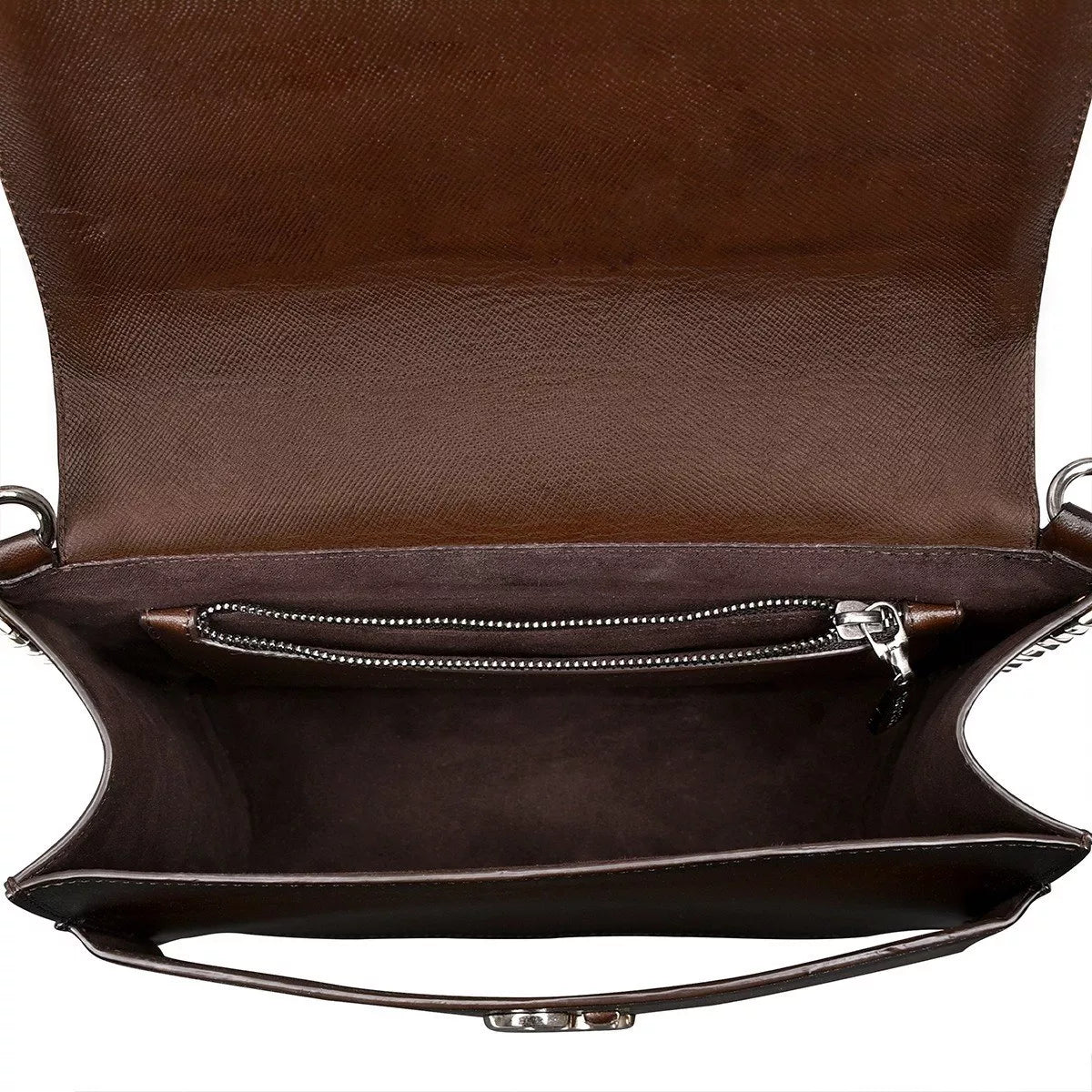 BOD57RS - Cuadra brown casual fashion bag in cowhide leather for woman.