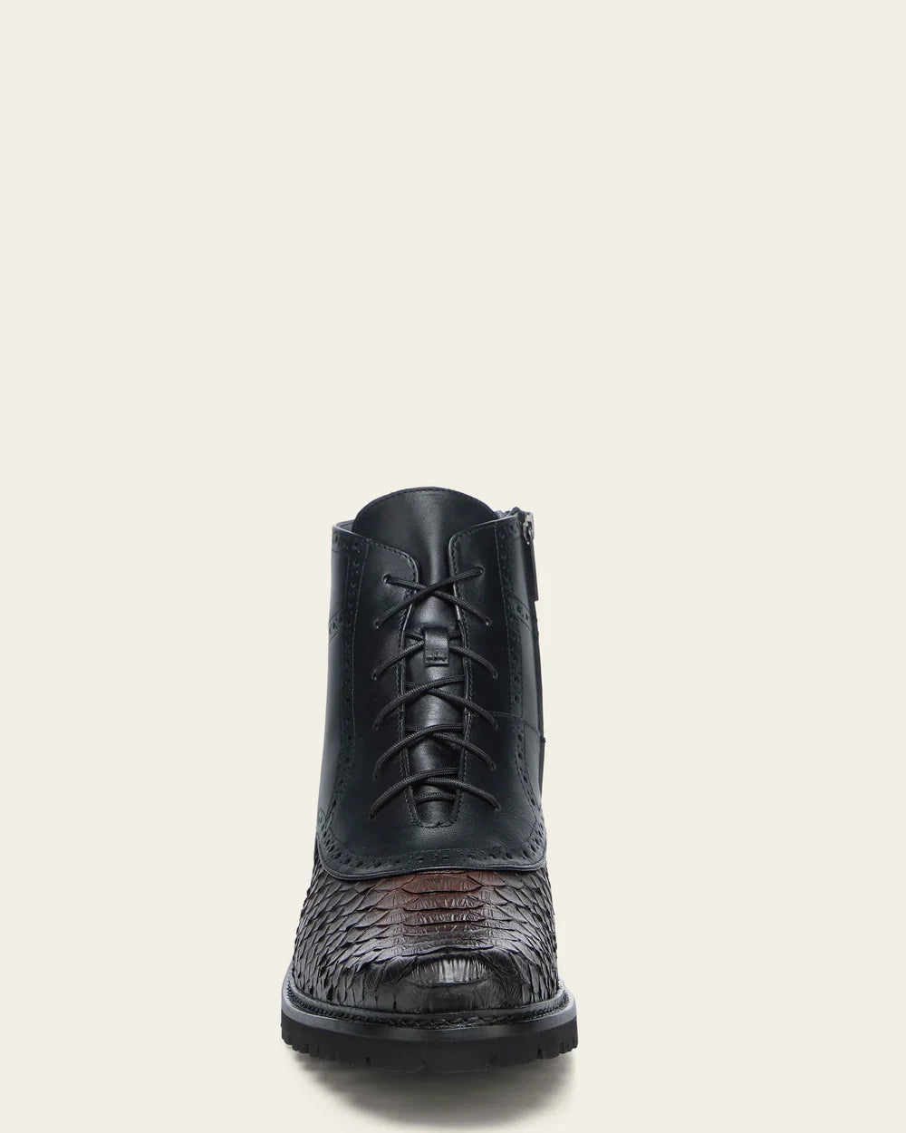 G12PBTS - Franco Cuadra black dress python boots for men