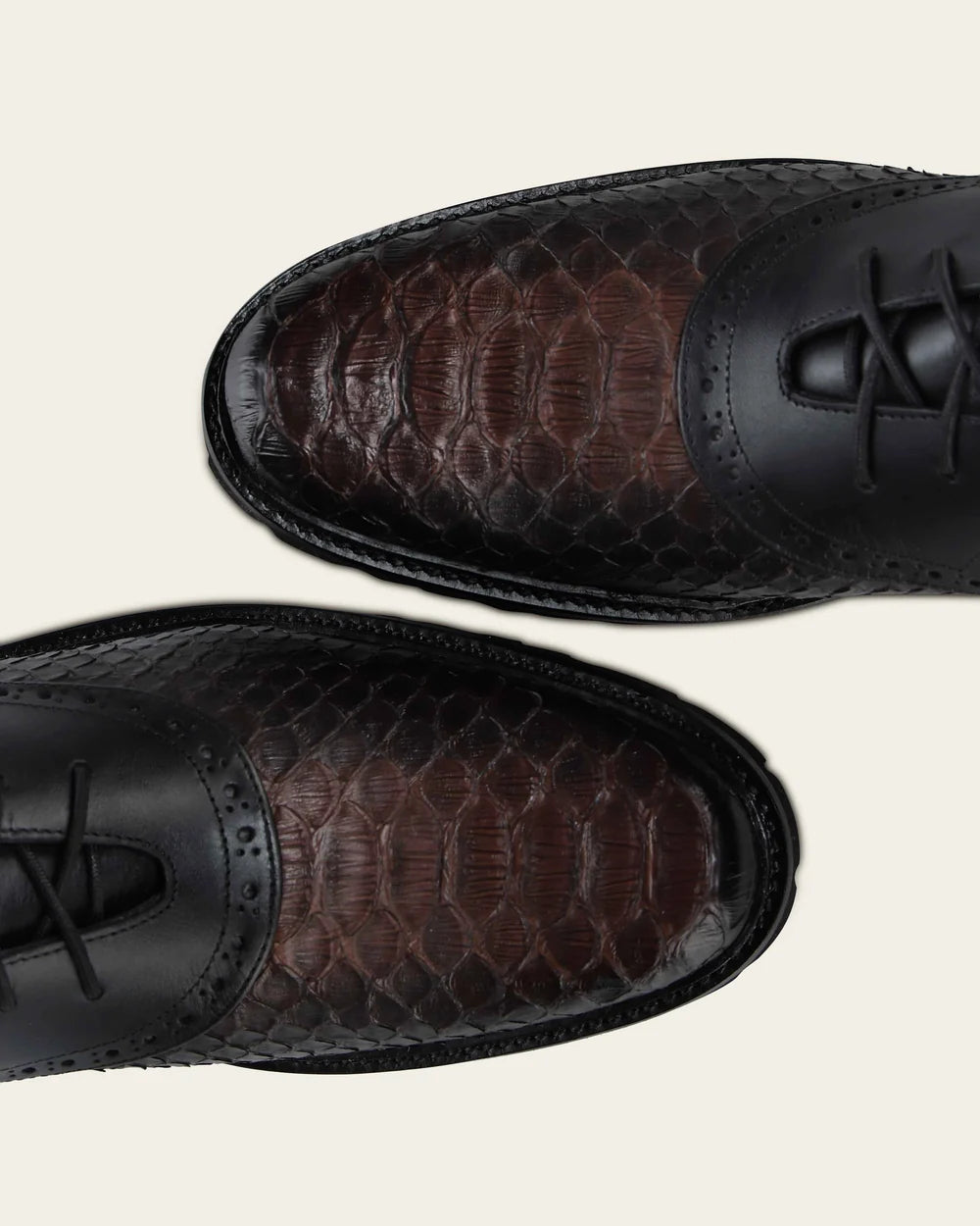 G12PBTS - Franco Cuadra black dress python boots for men