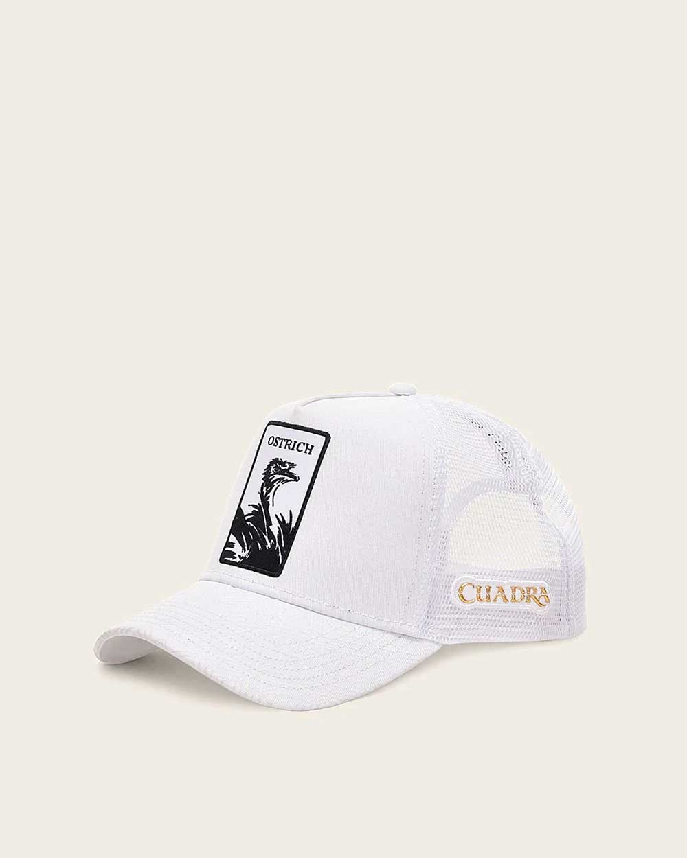 GOC00OS - White Ostrich Cuadra Hat
