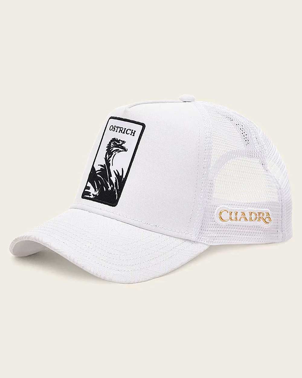 GOC00OS - White Ostrich Cuadra Hat