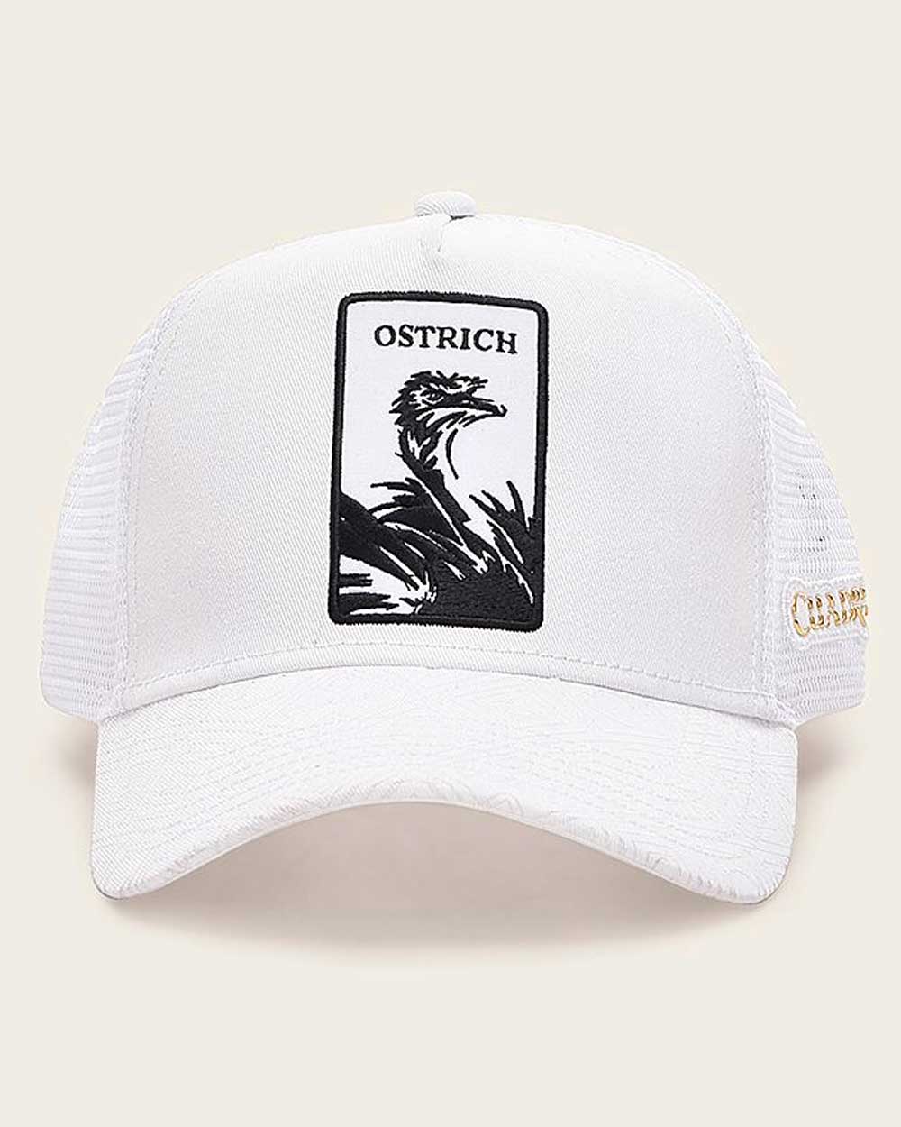 GOC00OS - White Ostrich Cuadra Hat