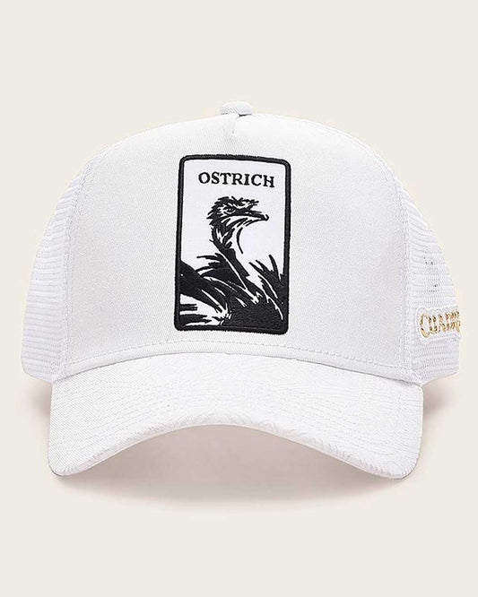 GOC00OS - White Ostrich Cuadra Hat