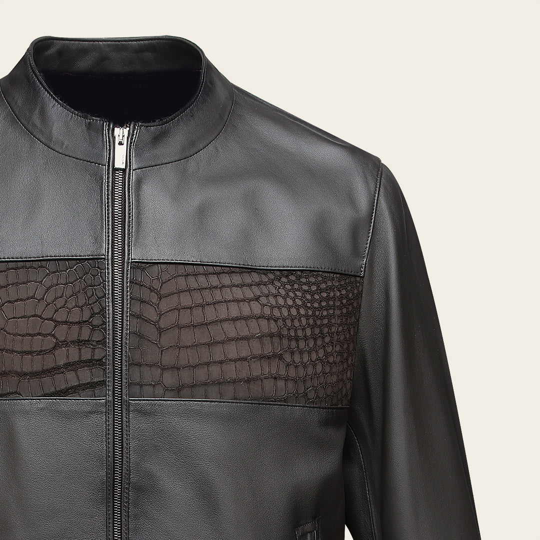 H391CPB - Cuadra Chocolate Dress Casual Aviator Crocodile Leather