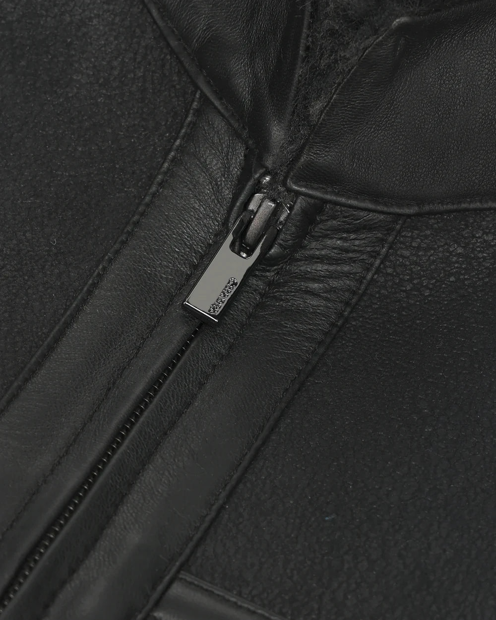 H400BOB - Cuadra Black Casual Fashion Shearling Leather Jacket for Men