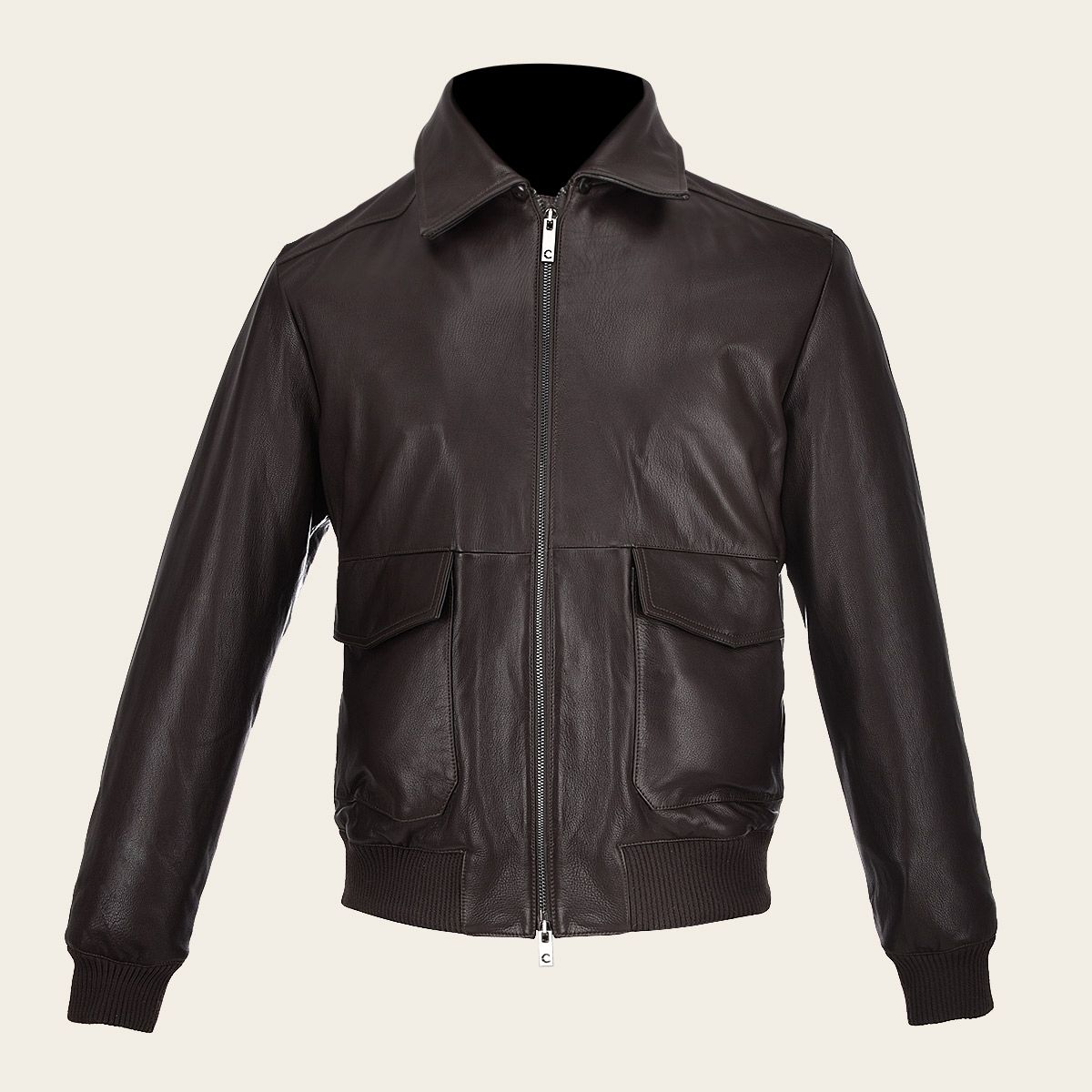 HCHI008 - Cuadra brown dress casual fashion aviator leather jacket for men-Kuet.us