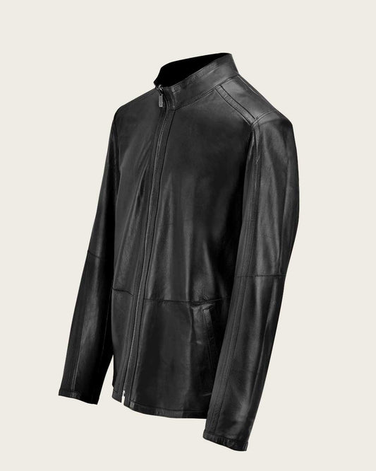 HJ408CB - Cuadra black western cowboy jacket for men