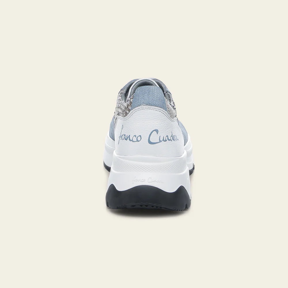I04PBTC - blue python sneakers for women