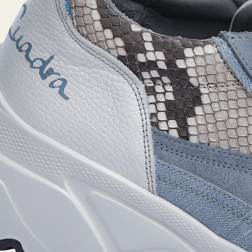 I04PBTC - blue python sneakers for women