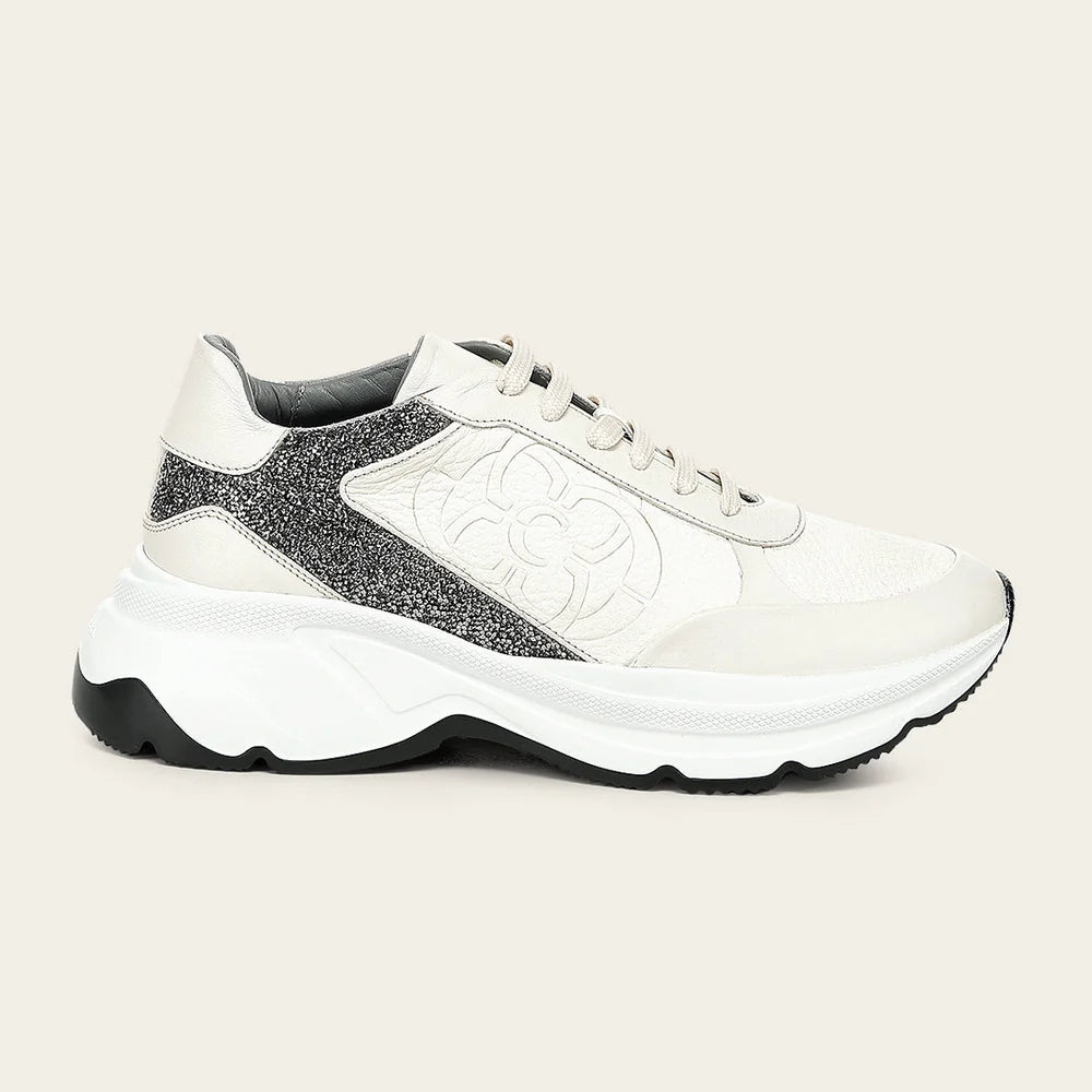 I13KNVN - Franco Cuadra Beige Casual Fashion Leather Sneakers for Women