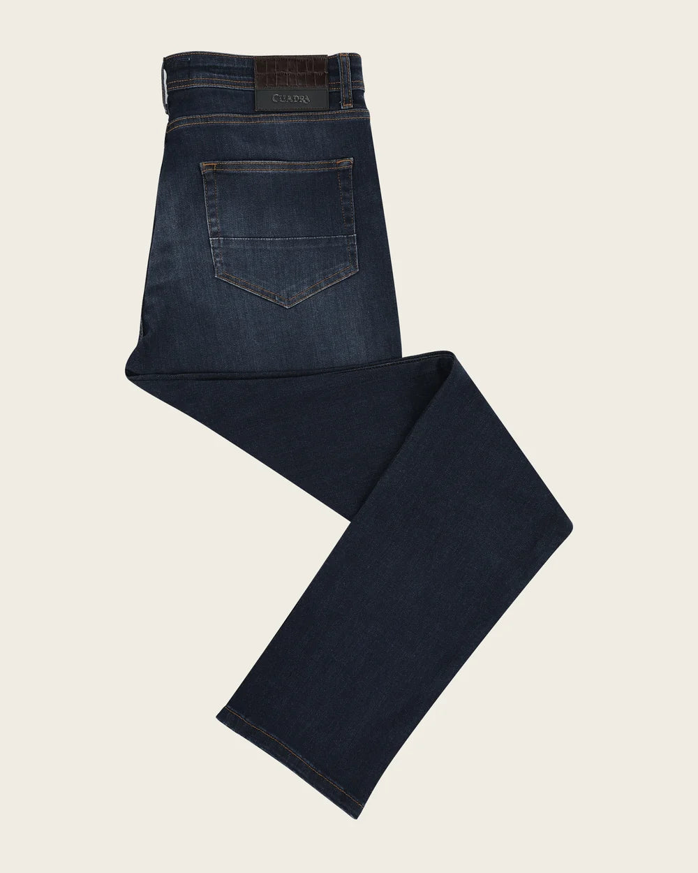 J230084 - Cuadra Men's Dark Navy Rinse Straight Leg Jeans
