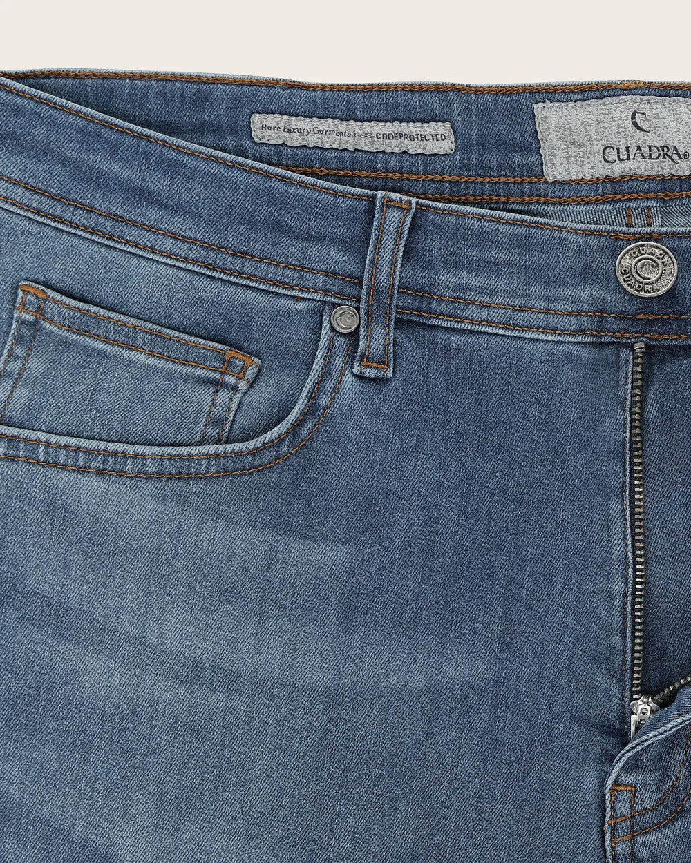 J300815 - Cuadra Men's Medium Indigo Vintage Wash Jeans