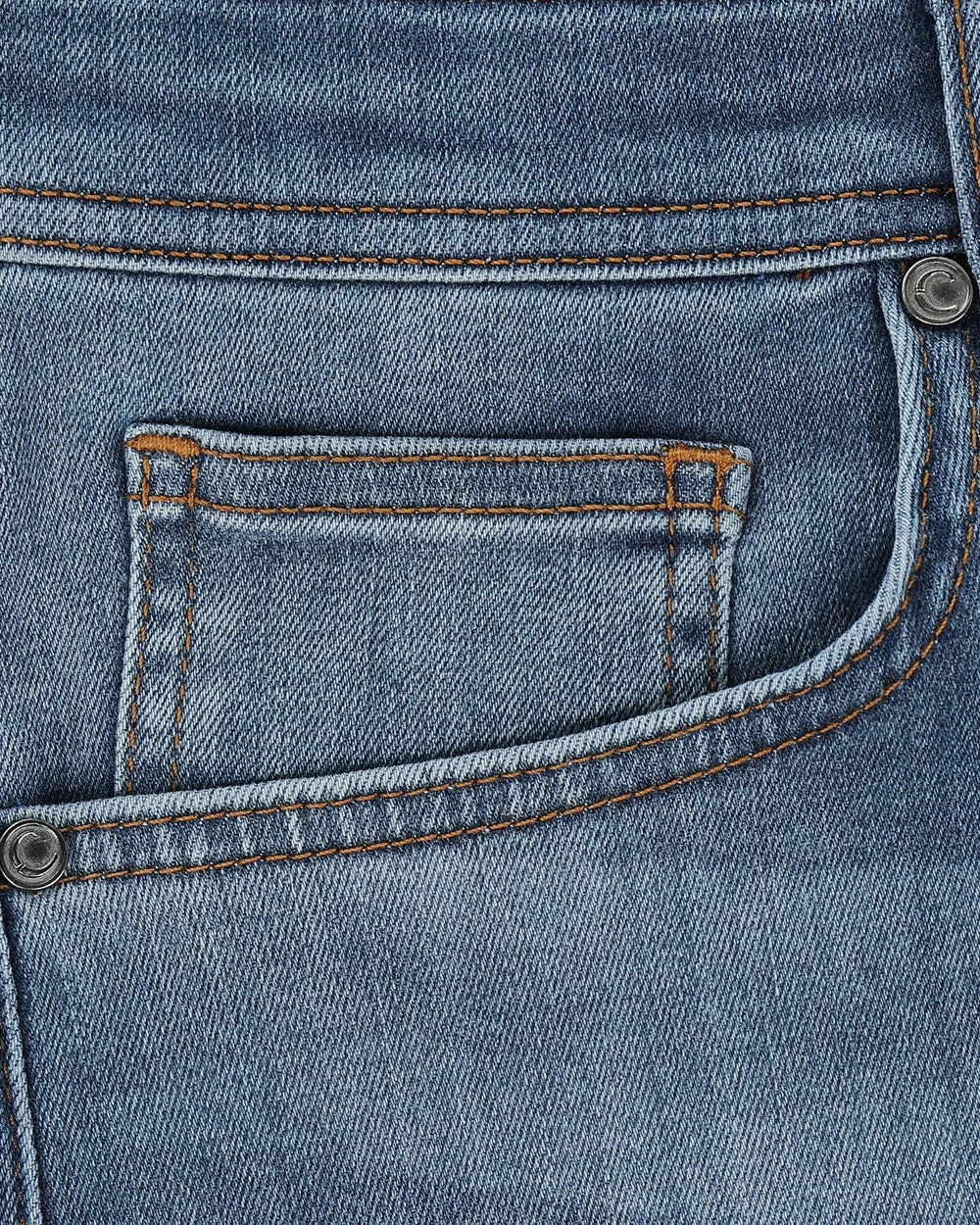J300815 - Cuadra Men's Medium Indigo Vintage Wash Jeans